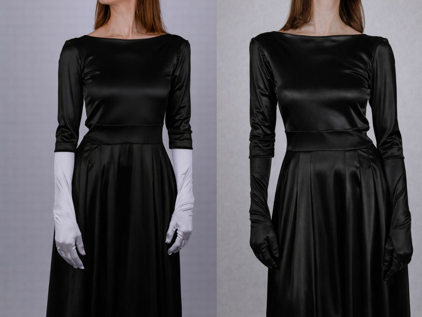 DLHÉ ŠATY AFRODITA Z PLAVKOVINY 4